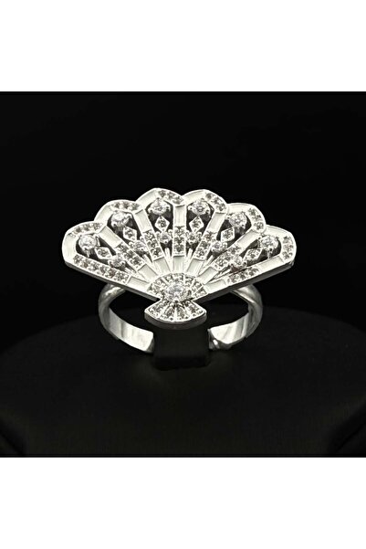Generic Zircon ring, diamond-quality, special edition, mixed silver color, co...