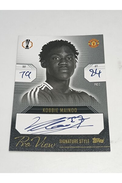 Topps Match Attax Cl Extra 24/25 No Pro 2 Kobbie Mainoo Pro View Signature Style