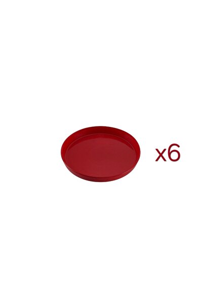 Porland Funky Cam Tabak Kırmızı 6'lı 16cm