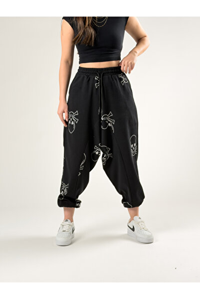 COCOPELLI Skull Patterned Women's Sports Shalwar Coc2733