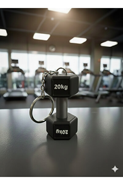 TriVox3D RENKLİ DUMBELL SPOR ALETİ ANAHTARLIK (RENK SEÇENEĞİ MEVCUTTUR)