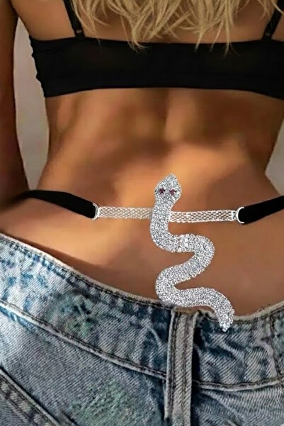 CAŞ DEKORASYON Черна змия фигура камък Танга