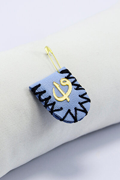 biuti Açık Mavi Süet Bebek Cevşeni Çengelli İğneli, Mevlid, Çeyiz, 1 Adet