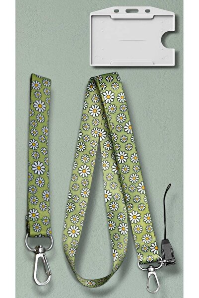 chic crazze حزام هاتف بنمط البابونج الرجعي، سلسلة مفاتيح، إكسسوار للحقائب، حب...