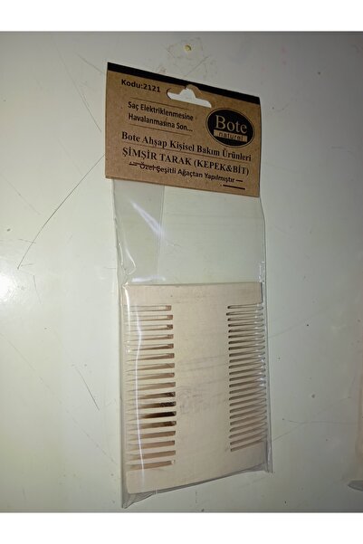Bote Naturel ŞİMŞİR TARAK (KEPEK BİT)