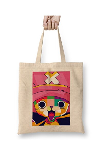 Toyaso Cooper One Piece White Cloth Bag Long Handle Shopping Bag Beach Bag