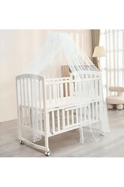 Baby Star سرير أطفال خشبي مزود بحواجز