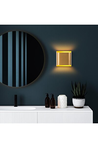 AmberLED ثريا معدنية أنيقة ذات جسم ذهبي لامع متوافقة مع E27 لغرفة المعيشة وغر...