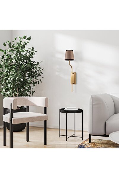 AmberLED Minimal Shiny Gold Lampshade Lighting E27 Compatible Living Room and...