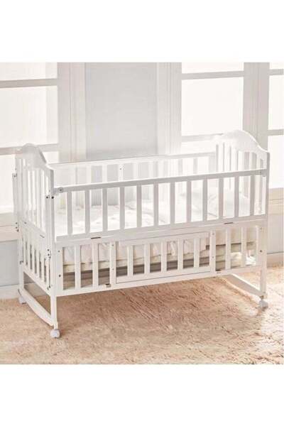 Baby Star Classic and Elegant Baby Bed with Storage Cover 120× W60cm