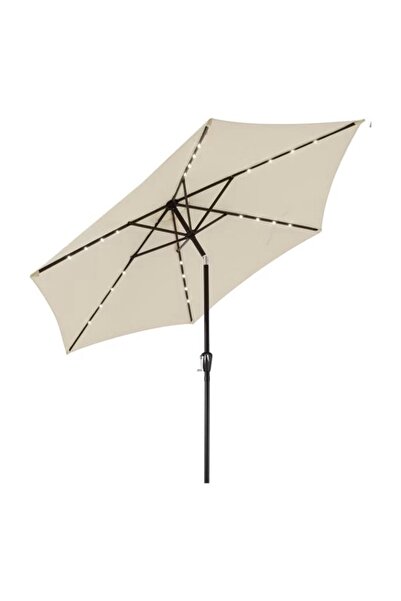 Kingsleeve Umbrelă de soare Miami, Ø270cm, LED, protecție UV 80+, husă de pro...
