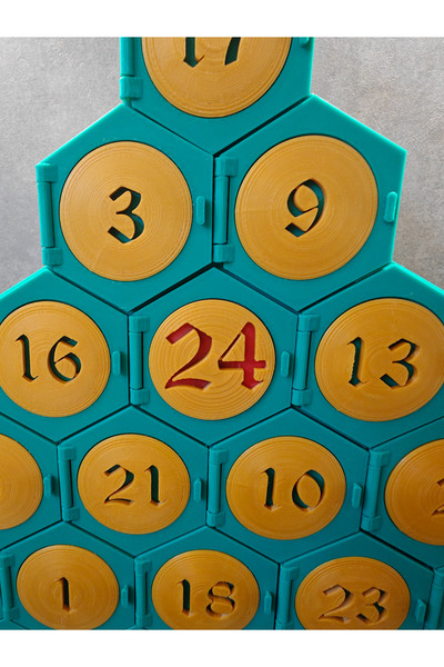 3D Advent calender kutusu (anahtarlık hediyeli)