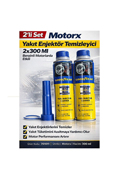 MOTORX Benzinli Motorlar İçin Yakıt Enjektör Temizleyici Katkı 2’li Set 300 Ml