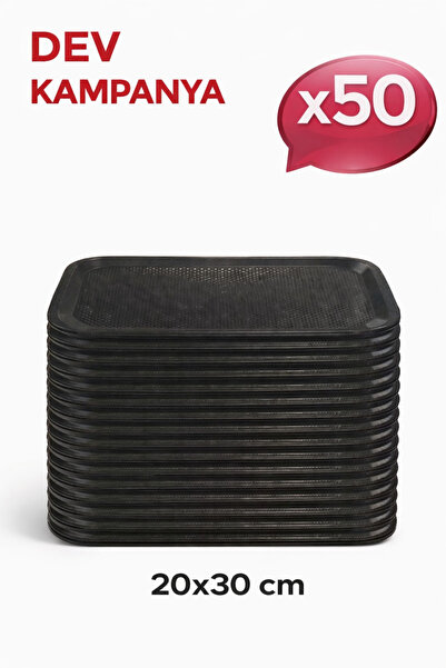 PEARSTORE 50Pcs 20X30 No0 Fast Food Tray - , Serving Tray , - Presentation Tr...