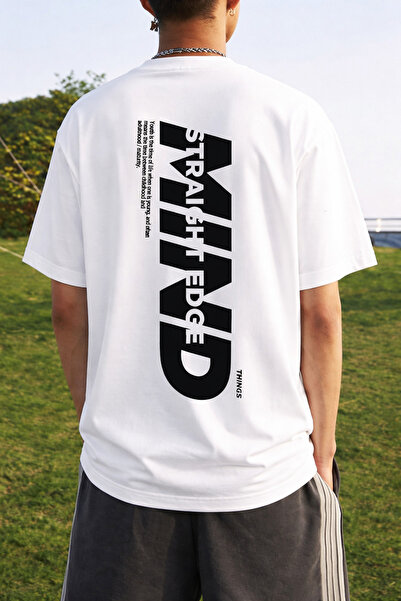 CLASSY.MODA Unisex Crew Neck Back Printed Streetwear Oversized T-Shirt