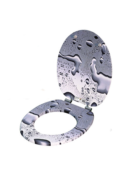 Casaria Toilet seat, Casaria, silent closing, 45, 7 x 38 cm, MDF, Grey