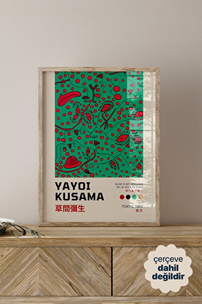 Persona Istanbul Yayoi Kusama "Tokyo 1993" - Yeşil & Kırmızı Puantiyeli Moder...