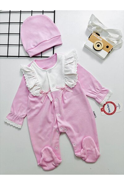 cacobutik بدلة طويلة الأكمام للفتيات الصغيرات مع تفاصيل فيونكة وفستو باللون ا...