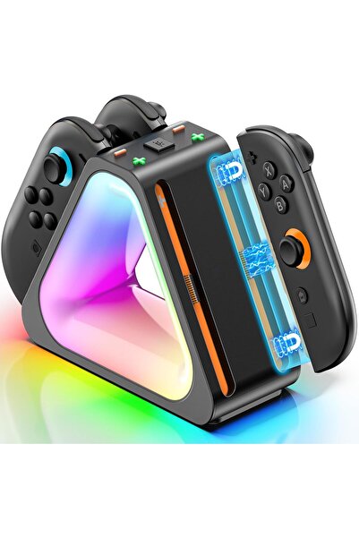 Arabest قاعدة شحن لجهاز نينتندو سويتش 2 (إصدار 2025)، محطة شحن وحدة تحكم Joyp...