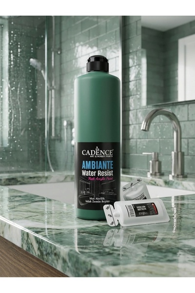 Cadence Ambiante Fayans Tezgah Boyası AW-14 Zümrüt 500 ml Islak Zemin Suya Da...