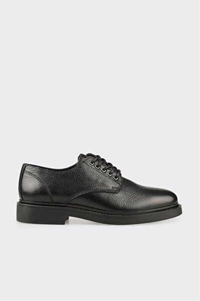 Elle Shoes Siyah Deri Erkek Günlük Ayakkabı