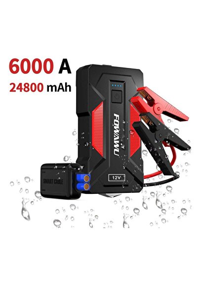 FOWAWU 6000A Car Jump Starter, Jump Starter, 24800mAh Car Battery Jump Starte...