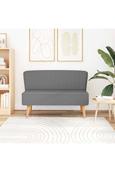 vidaxl Sofa Fabric 117x55.5x77 cm Light Grey