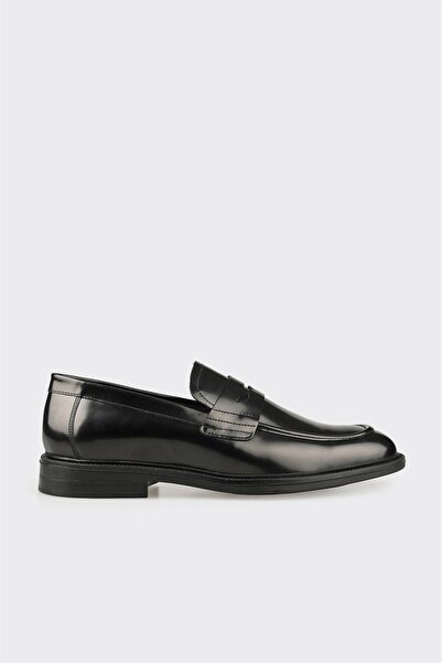 Elle Shoes Siyah Deri Erkek Günlük Ayakkabı