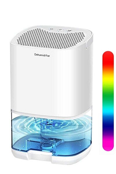 Arabest Dehumidifier 1000ML Home Dehumidifier,2500 Cubic Feet with 7 Color LE...