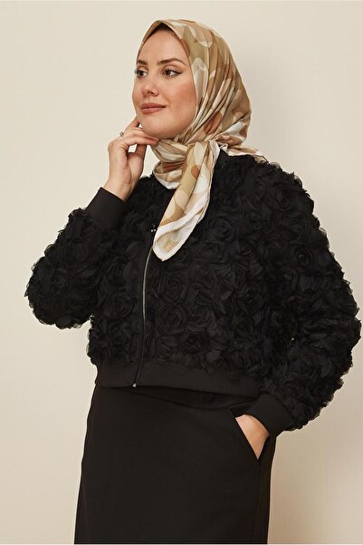 Alvina Flower Patterned Scarf 8563