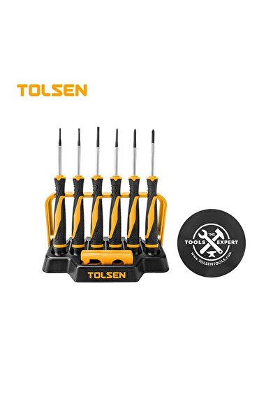 TOLSEN Tolsen 6-piece precision screwdriver set with holder and magnet, profe...