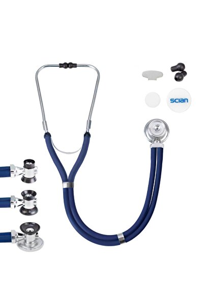 Arabest سماعة طبية مزدوجة الرأس للبالغين والأطفال، سماعة طبية كلاسيكية لأمراض...