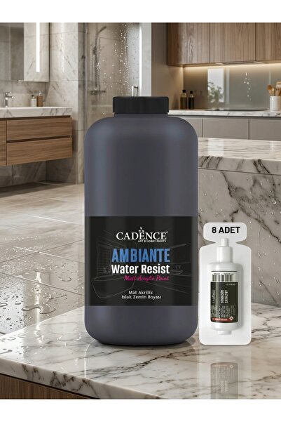 Cadence Ambiante Fayans Tezgah Boyası AW-23 Antrasit Siyah 2000 ml Islak Zemi...