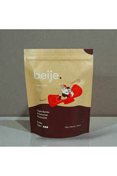 beije Organik Bambu Süper Plus Ped 10'lu
