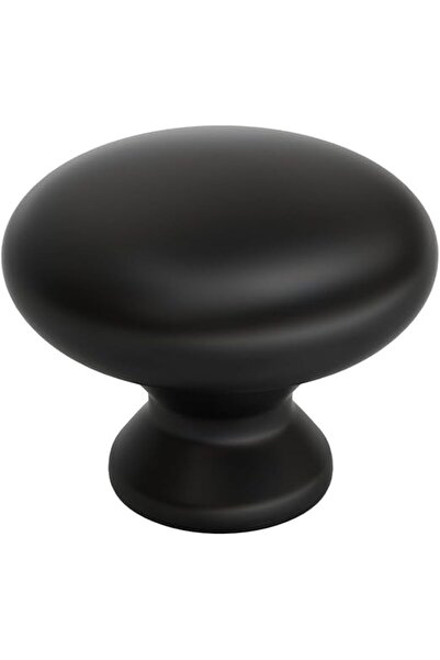 Arabest Cabinet Knobs Square Cabinet Pulls,20Pcs Black Single Hole,Round Sing...