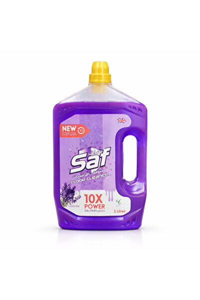 Saf Lavender Floor Cleaner Liquid – 3L Powerful Disinfectant for Home & Office