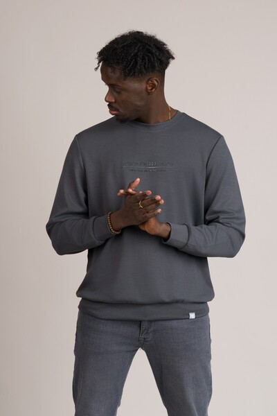 FBI Slimfit Modal Fabric Spring Crew Neck material elastic Swea tricou