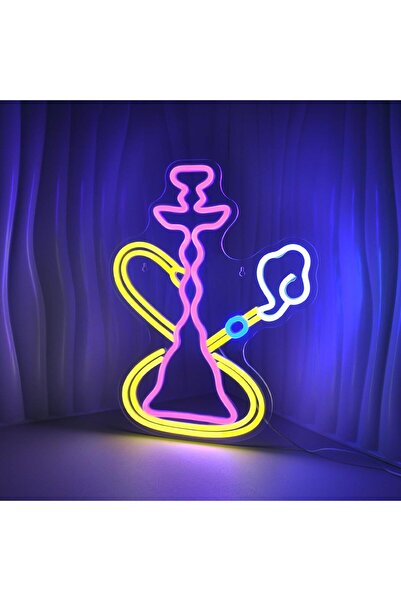 Slasa Pink Neon Sign Yellow LED 42x30 cm – Wall Decor for Man Cave & Parties