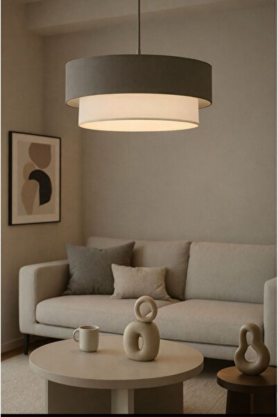 Emg DesiGn Kumaş Başlık 2 Katlı Pasta Avize Yatak Odası Çocuk Odası