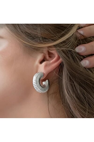Twenty Eight Silver Tube Earrings