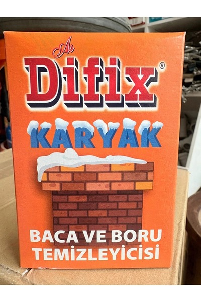 DİFİX KARYAK BACA VE BORU TEMİZLEYİCİSİ BACA AÇICI TOZU BACA AÇAR 1 KUTU