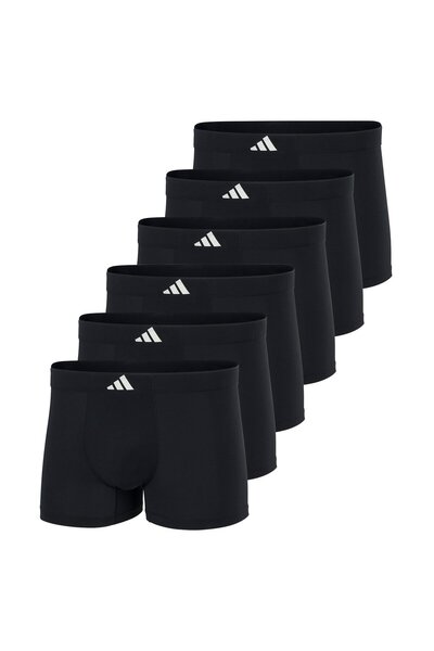 adidas Herren Boxershorts, 6er-Pack – Active Micro Tech, Trunks, Logo, einfarbig