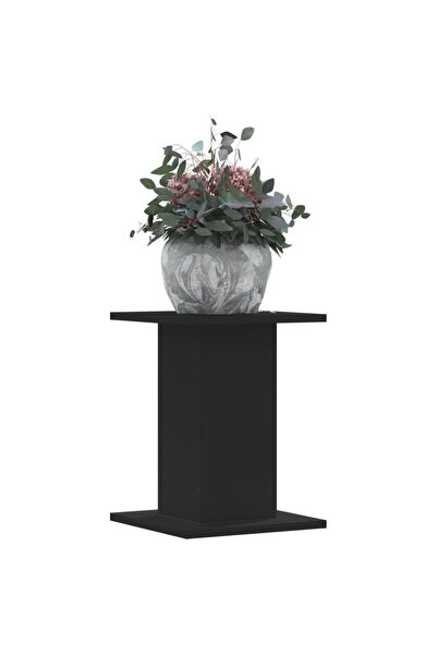 vidaxl Plant Stands 2 pcs Black 30x30x40 cm Engineered Wood