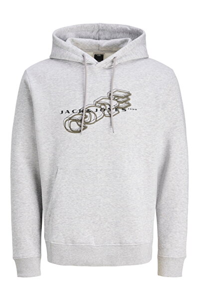 Jack & Jones Оверсайз суитшърт с качулка и принт - Fusion