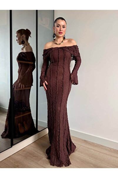 ROUPAS COLLECTİON Madonna Yaka Dantel Elbise