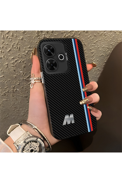 Hontinga جراب هاتف Xiaomi Redmi 13X متوافق مع BMW ذو حافة من السيليكون الصلب ...