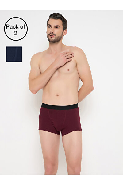 John Player By Styli عبوة من قطعتين - سراويل داخلية سادة - قطن 100%