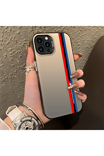 Hontinga iPhone 14 Pro Uyumlu Araba Desenli Silikon Kenar Sert Arka Anti Düşm...