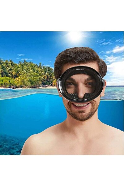 Generic نظارات غوص بيضاوية الشكل عالية الدقة مضادة للضباب مصنوعة من الزجاج ال...