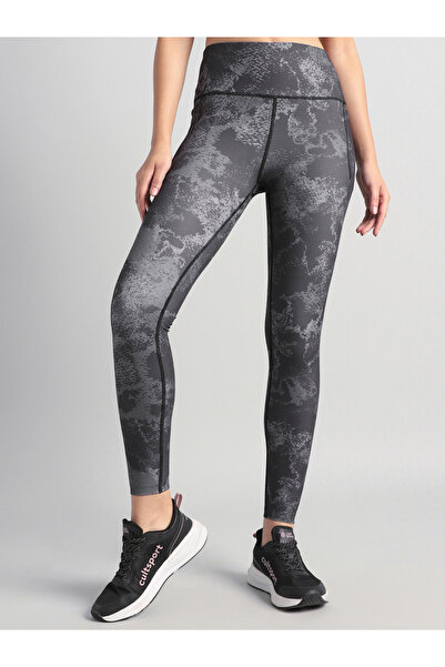 Cult By Styli Women Black Printed Train All Day Leggings